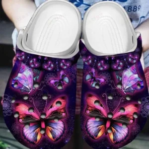 love butterfly crocs classic clogs zrghu