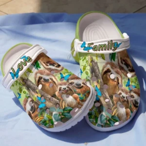 love family sloth with butterfly rrrgx