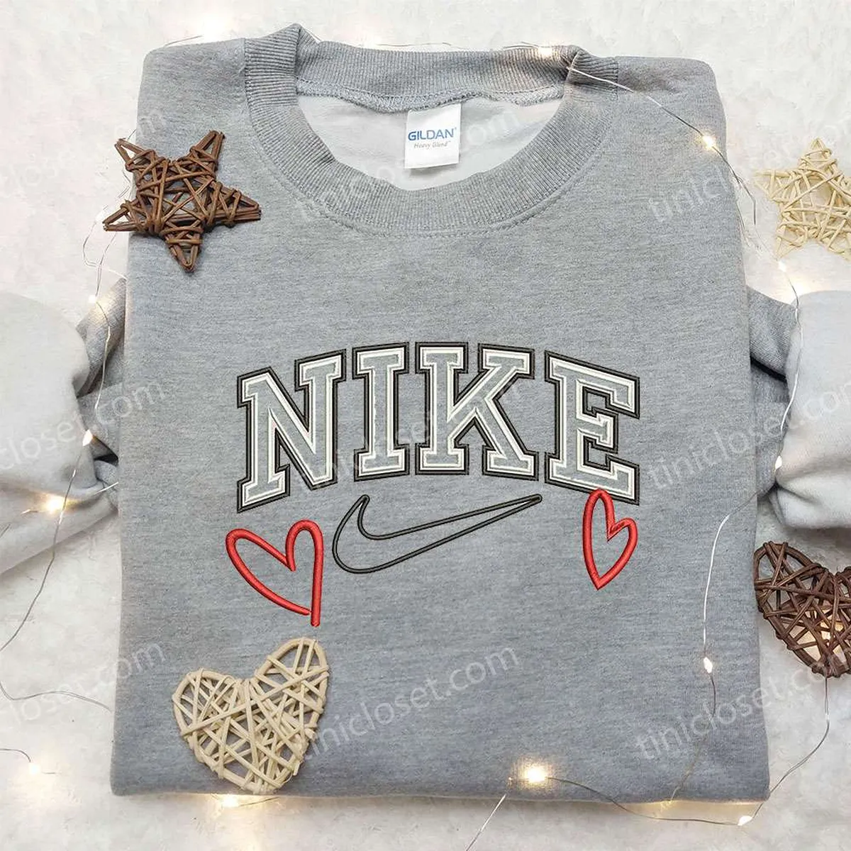love heart x nike besticken sweatshirt von nike inspiriertes hoodie besticken beste valentinstag geschenkideen pk4b0