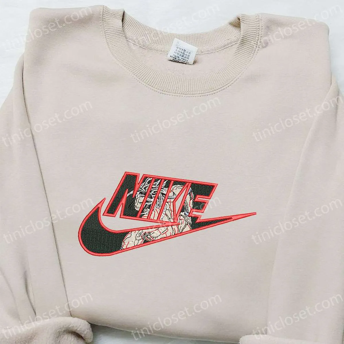 lu bu x nike anime bestickter hoodie record of ragnarok hoodie besticken nike inspiriertes hoodie besticken gsgvw