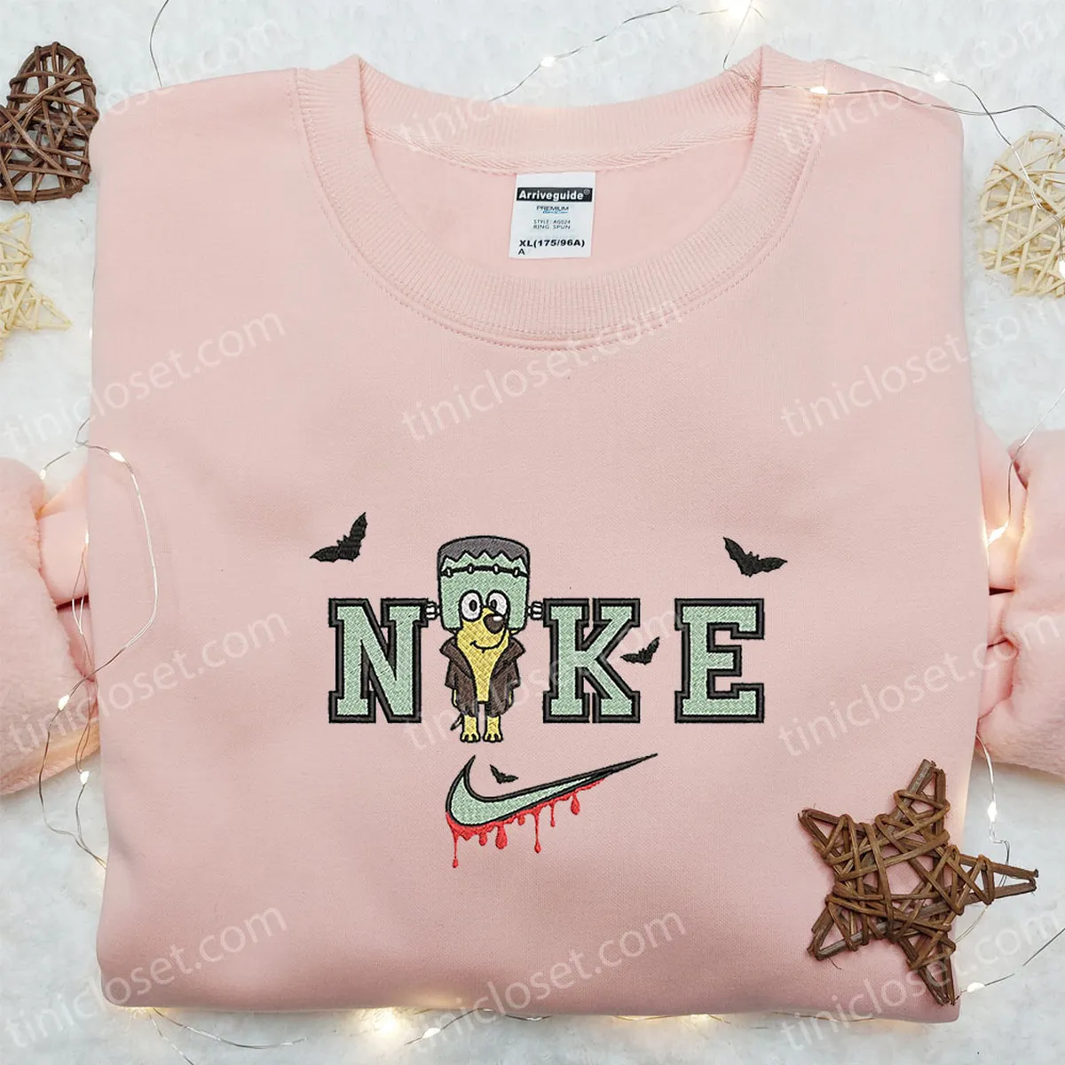 lucky halloween x nike bestickter hoodie the bluey disney hoodie besticken nike inspiriertes hoodie besticken po1cj