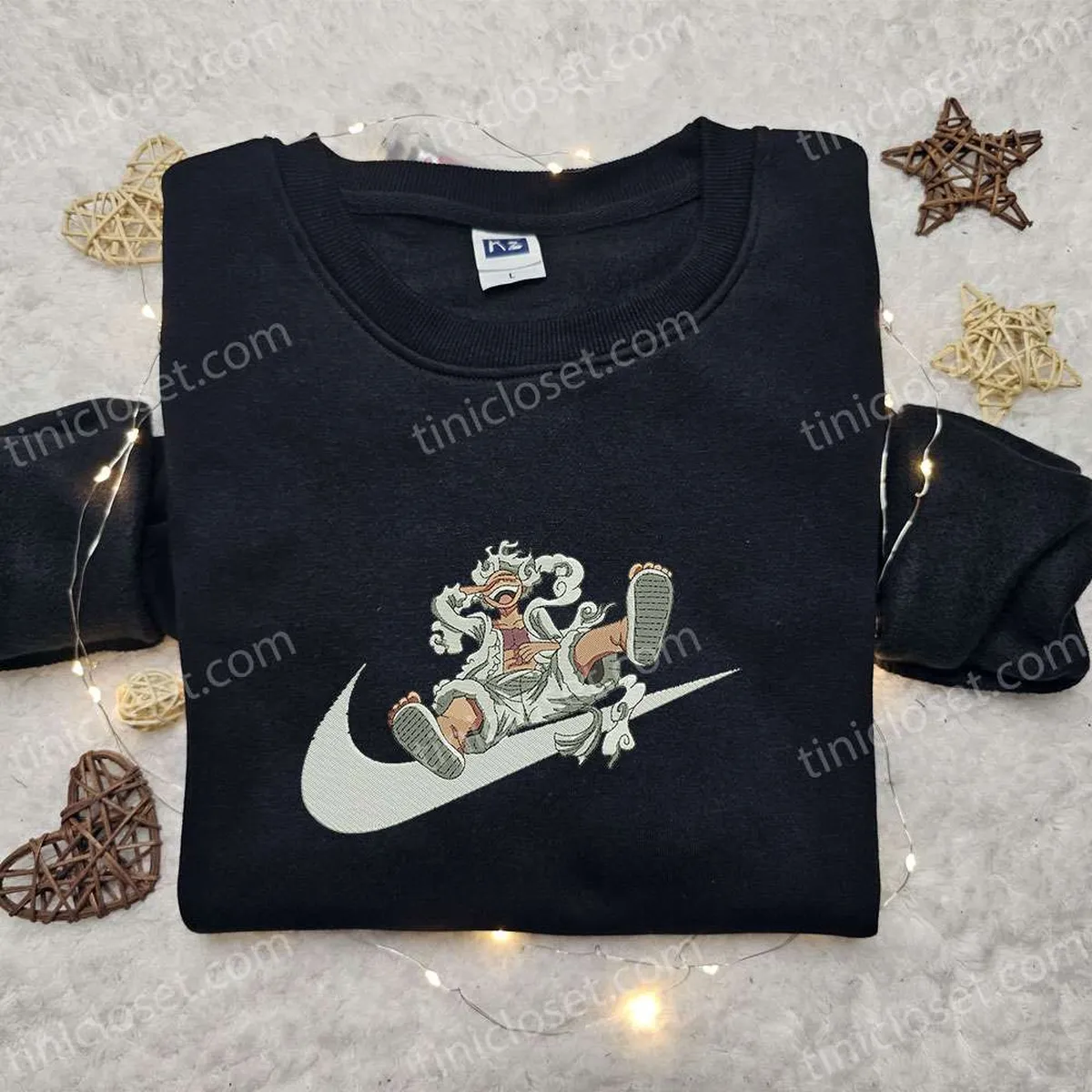 luffy gear 5 x swoosh besticken sweatshirt one piece anime hoodie besticken beste geschenkideen fr alle gelegenheiten 7qtdg
