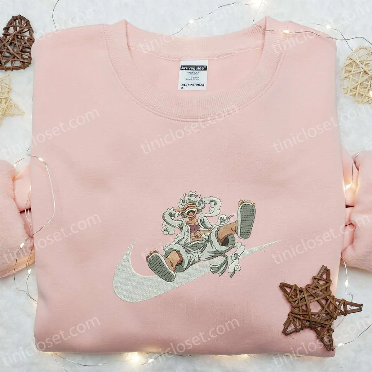 luffy gear 5 x swoosh besticken sweatshirt one piece anime hoodie besticken beste geschenkideen fr alle gelegenheiten qzzgz