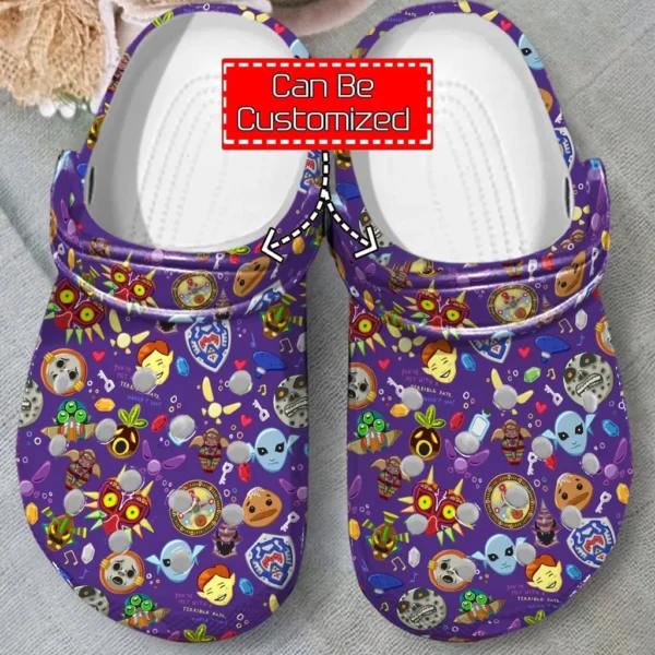 majora mask pattern crocs clog g43cg