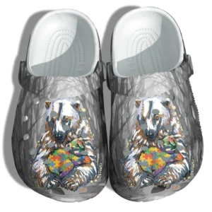 mama bear autism puzzel crocs mnxec