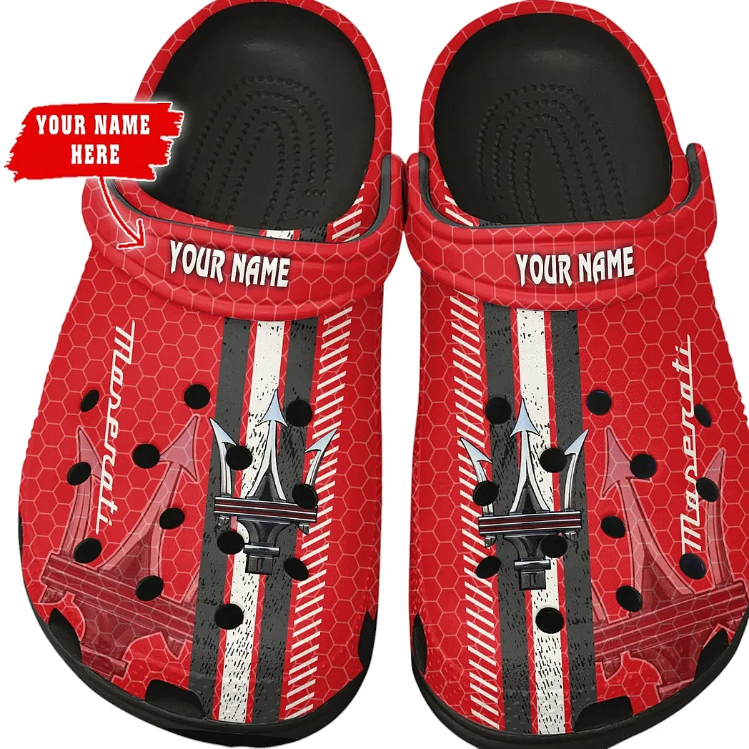 maserati crocs shoes gift for maserati lovers birthday gift for husband boyfriend car82022025621 black dwm5y