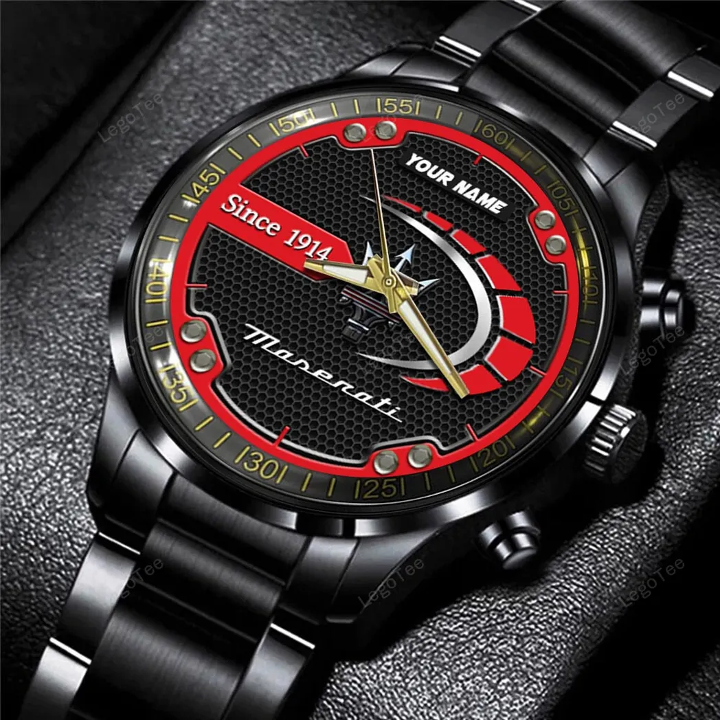 maserati uhren edelstahl uhr fr maserati fans geschenk fr papa car32803270250214