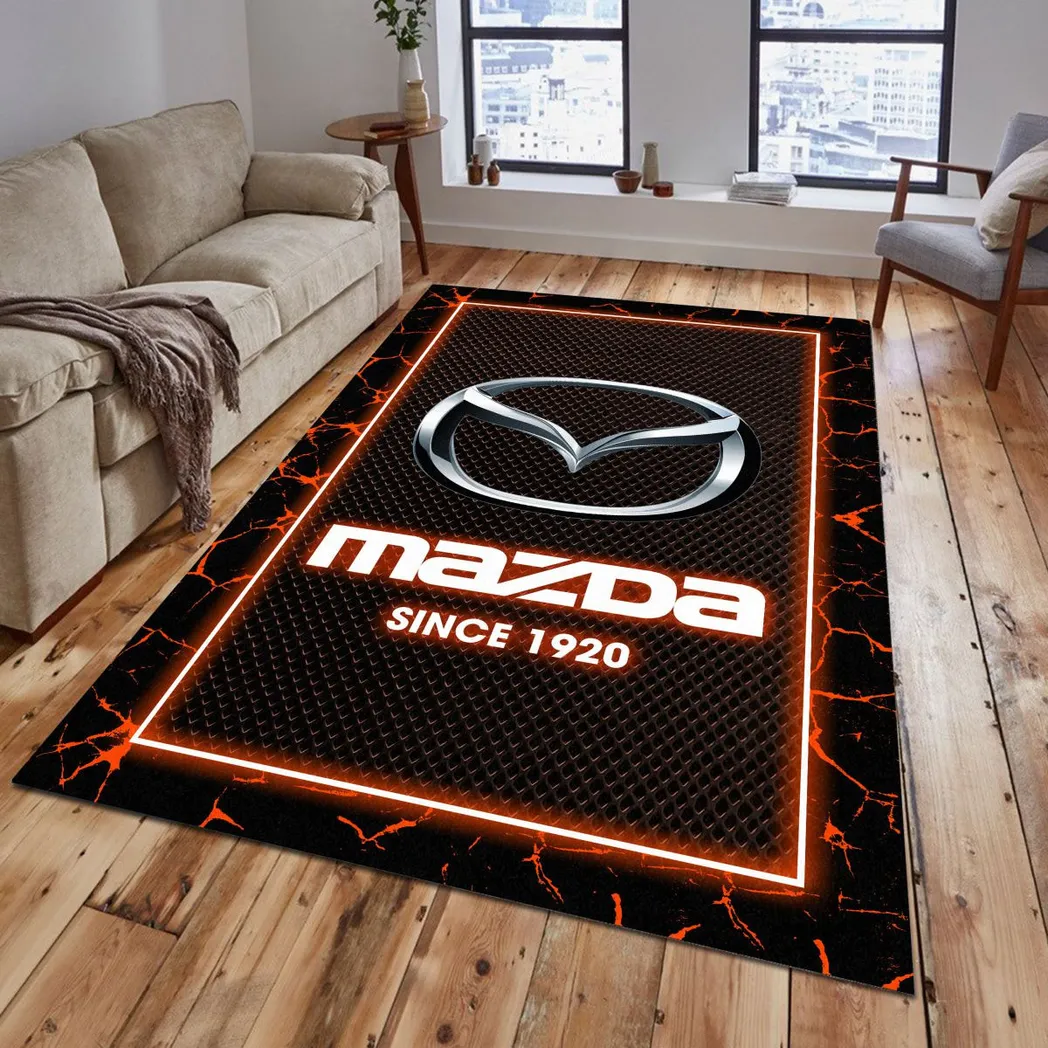 mazda rug gift for mazda lovers gift for him husband boyfriend car5202192550 orange cpkc7