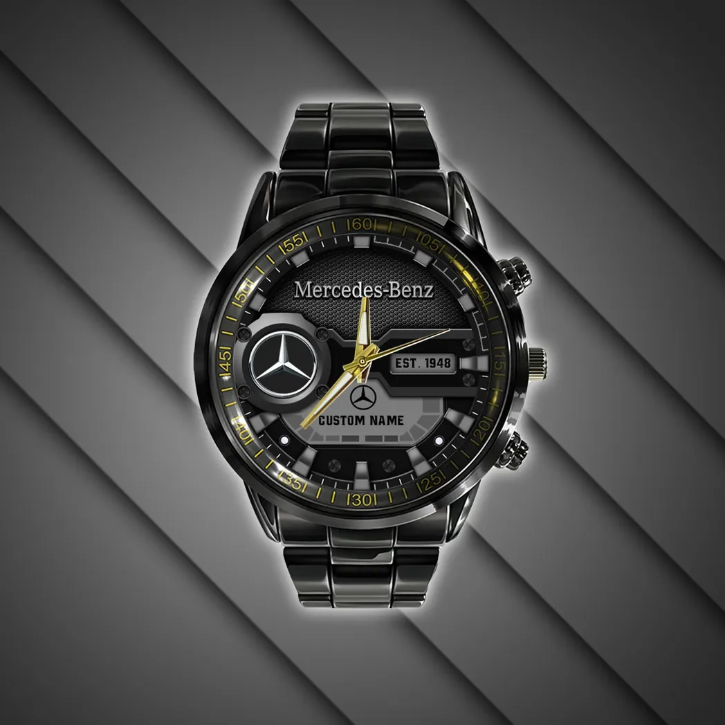 mercedes benz uhren edelstahl uhr fr mercedes benz fans geschenk fr papa car32803270250800
