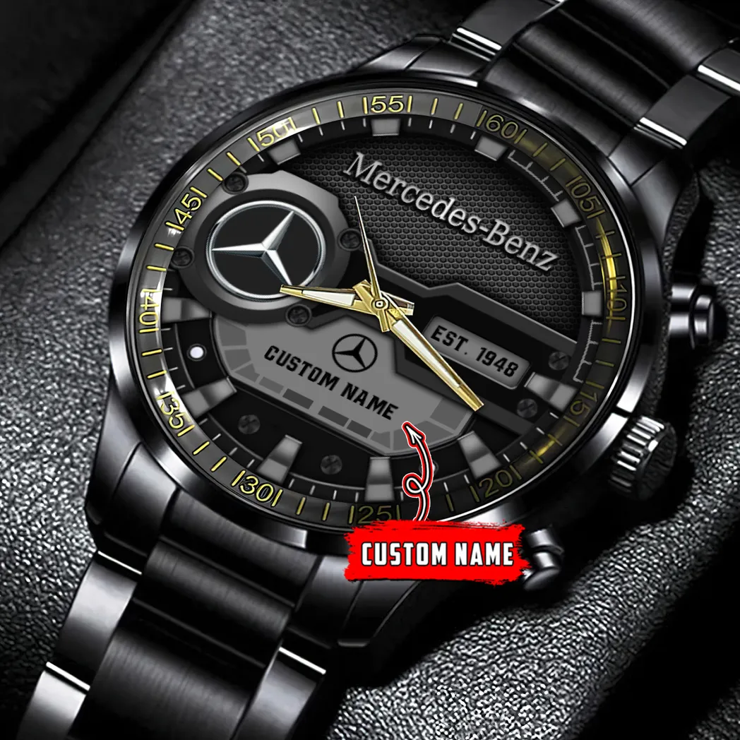 mercedes benz uhren edelstahl uhr fr mercedes benz fans geschenk fr papa car32803270250800 rkhro