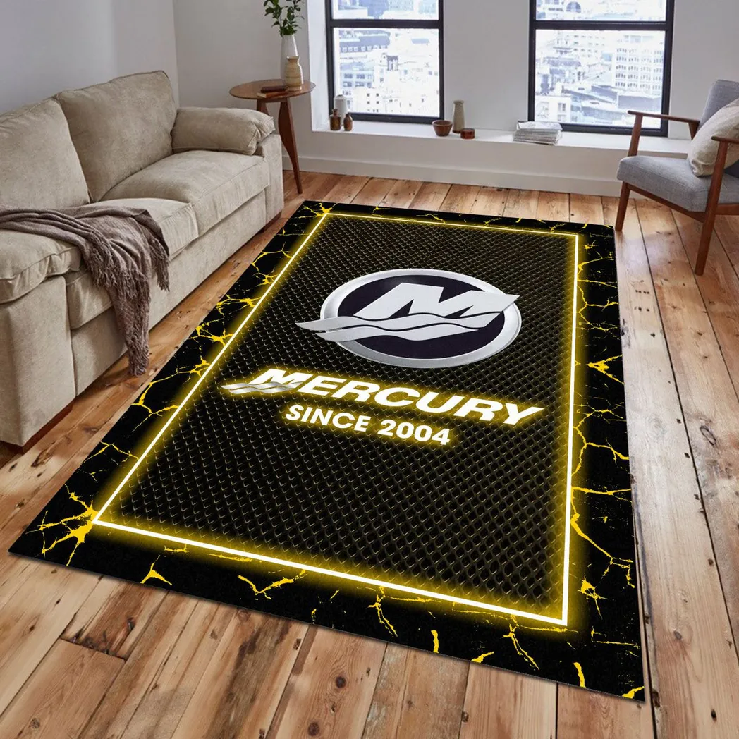 mercury marine rug gift for mercury marine lovers gift for him husband boyfriend car5202192554 yellow lhv8w