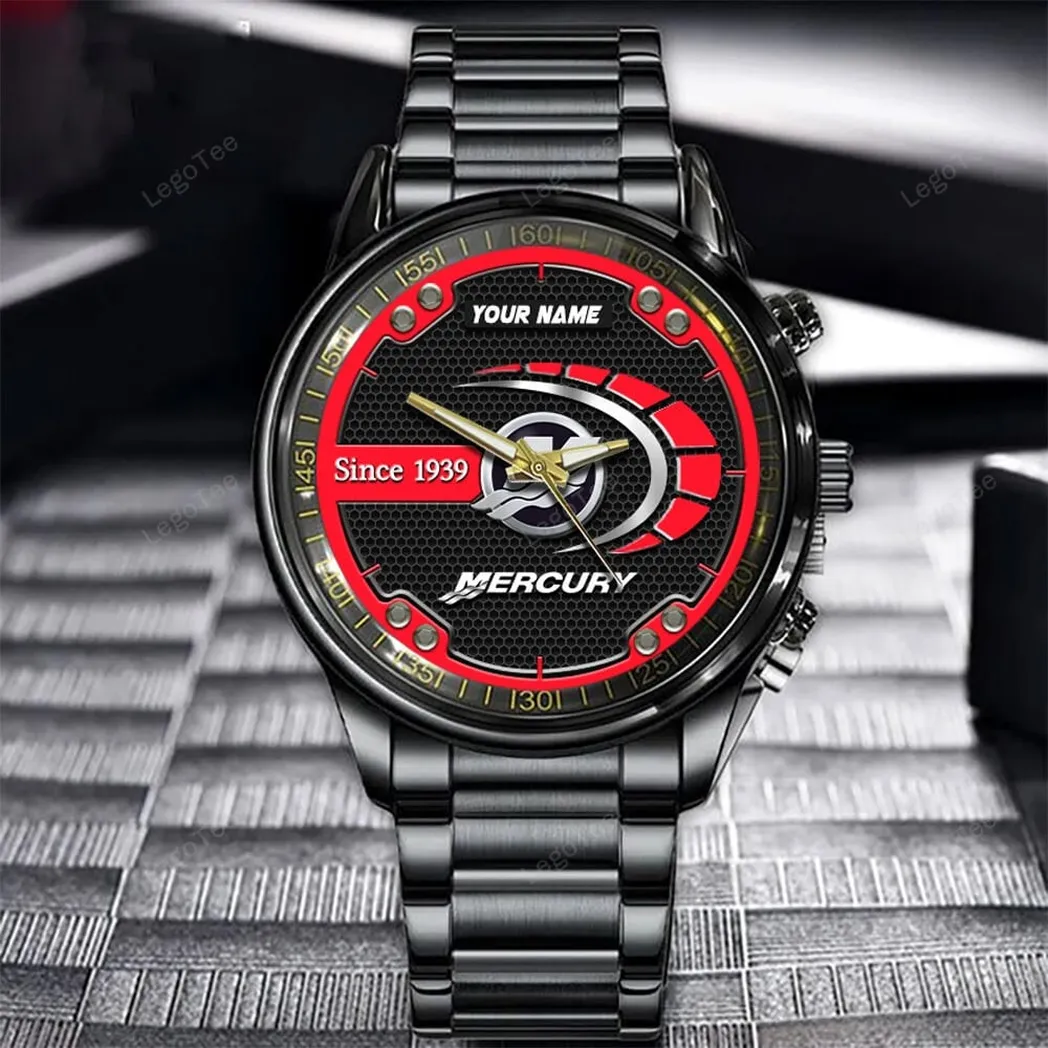 mercury marine uhren edelstahl uhr fr mercury marine fans geschenk fr papa car32803270250217 m6rqo