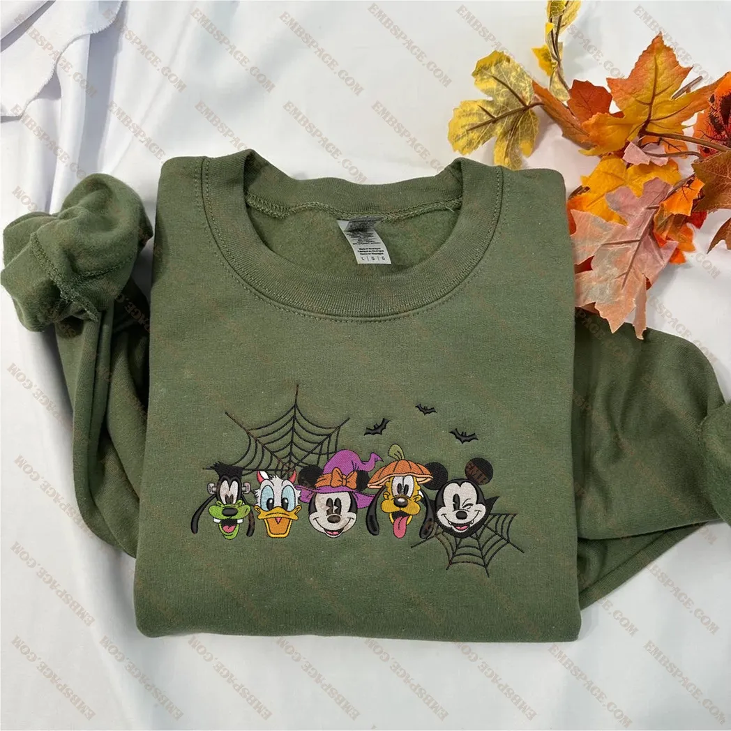 mickey mouse cartoon halloween besticken sweatshirt im modischen stil