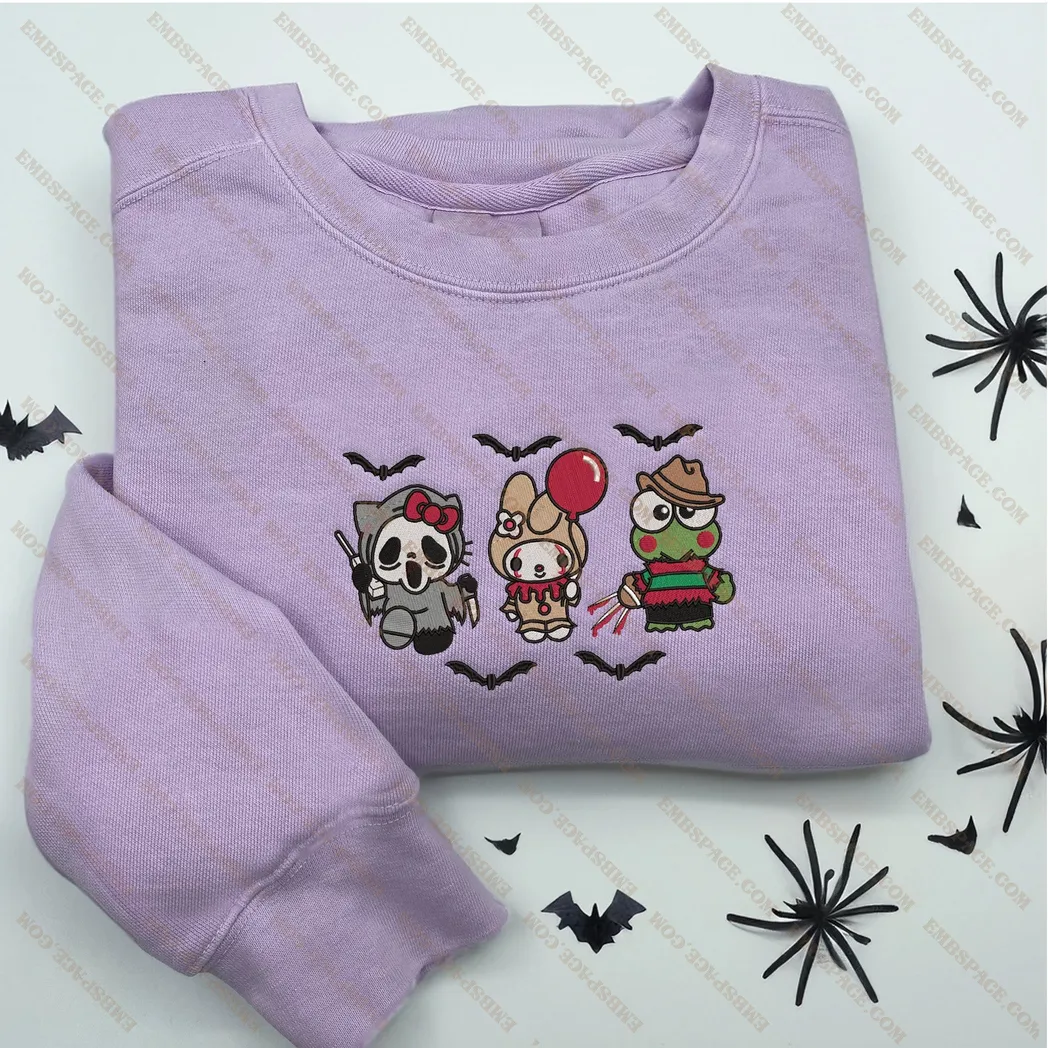 mickey mouse cartoon halloween besticken sweatshirt im modischen stil kzjw5
