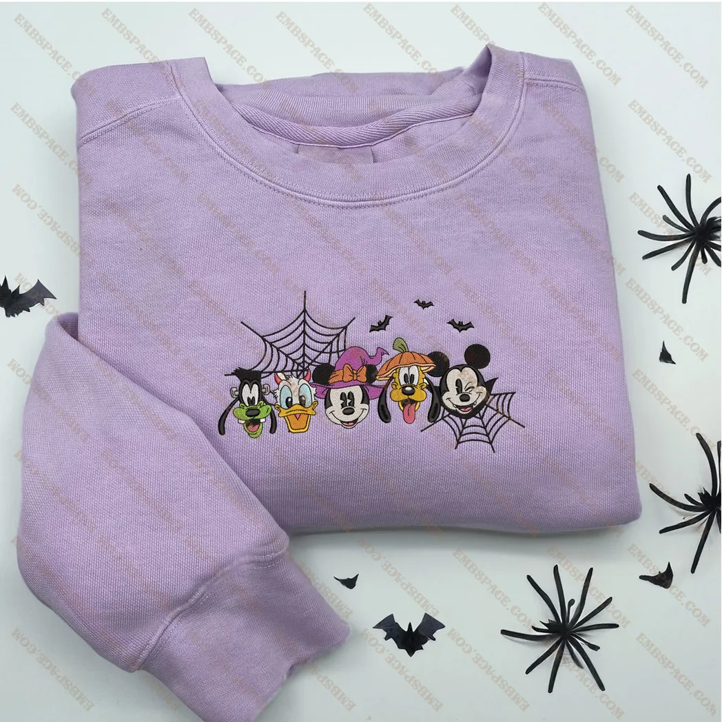 mickey mouse cartoon halloween besticken sweatshirt im modischen stil