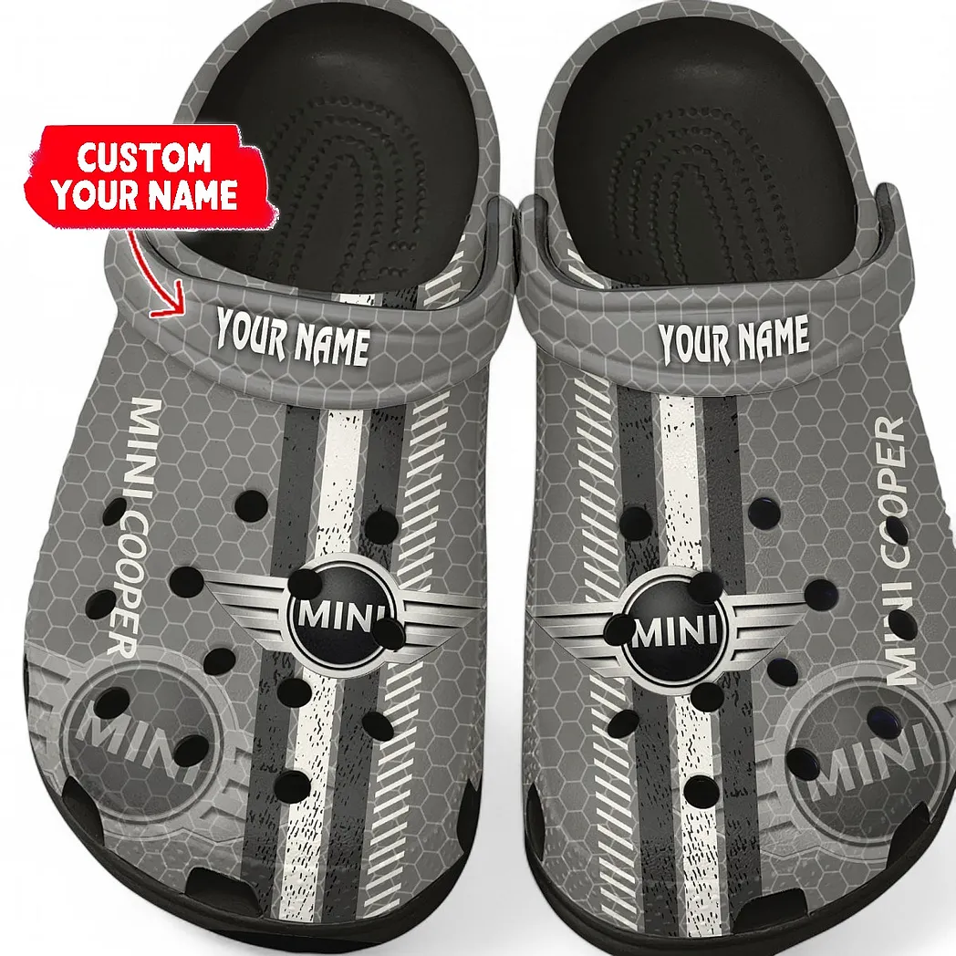 mini cooper crocs shoes gift for mini cooper lovers birthday gift for husband boyfriend car82022025630 black nist7