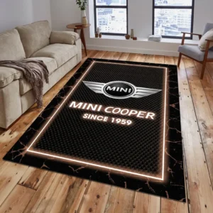 Mini Cooper Teppich, Geschenk für Mini Cooper Fan CAR5202192556 - Braun