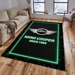 Mini Cooper Teppich, Geschenk für Mini Cooper Fan CAR5202192556 - Grün