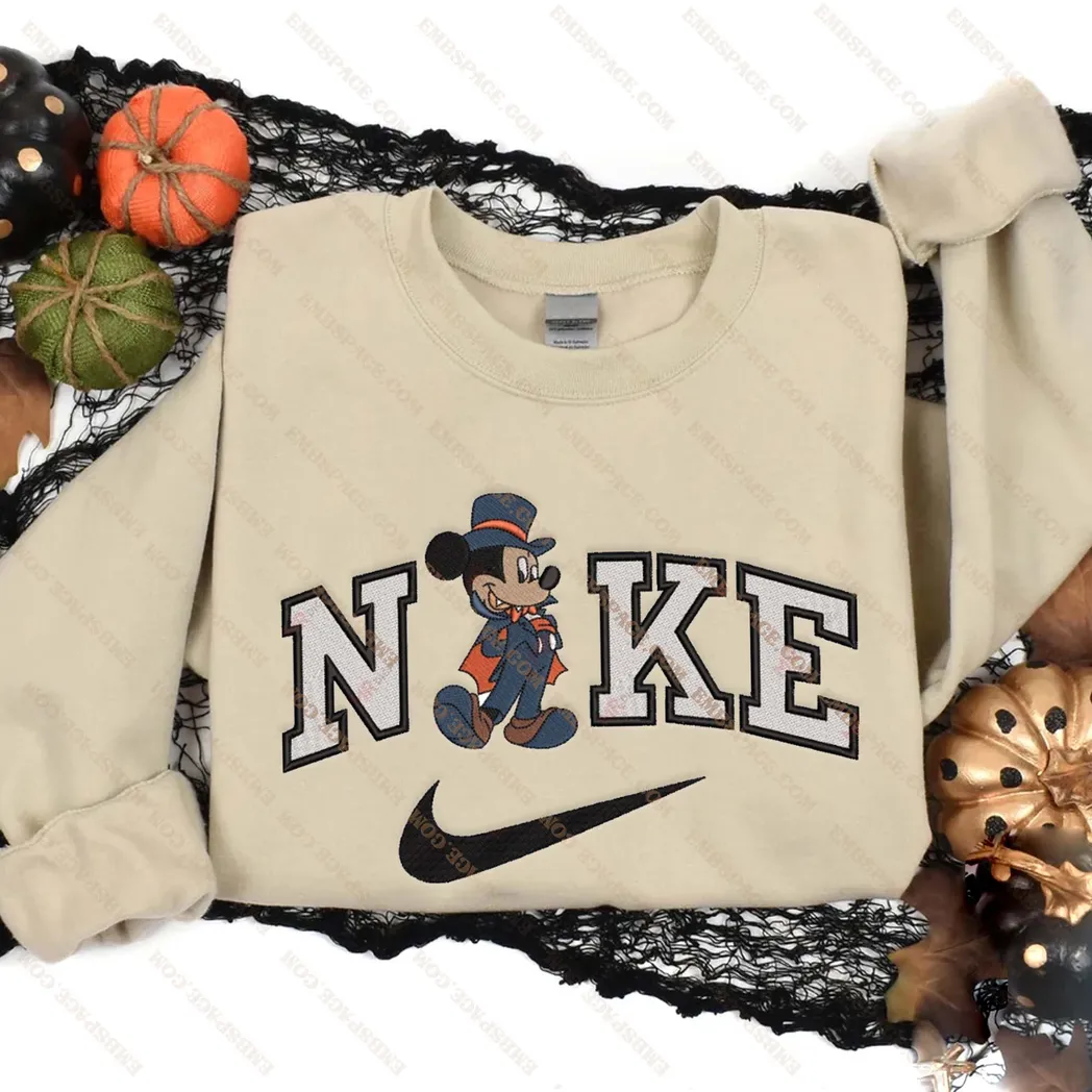 minnie mouse cartoon halloween nike besticken sweatshirt modestil ggzdd