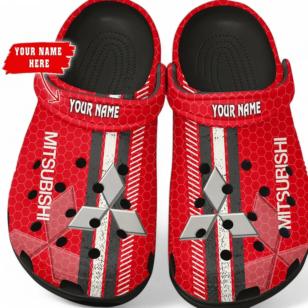 mitsubishi crocs shoes gift for mitsubishi lovers birthday gift for husband boyfriend car82022025632 black z1bav