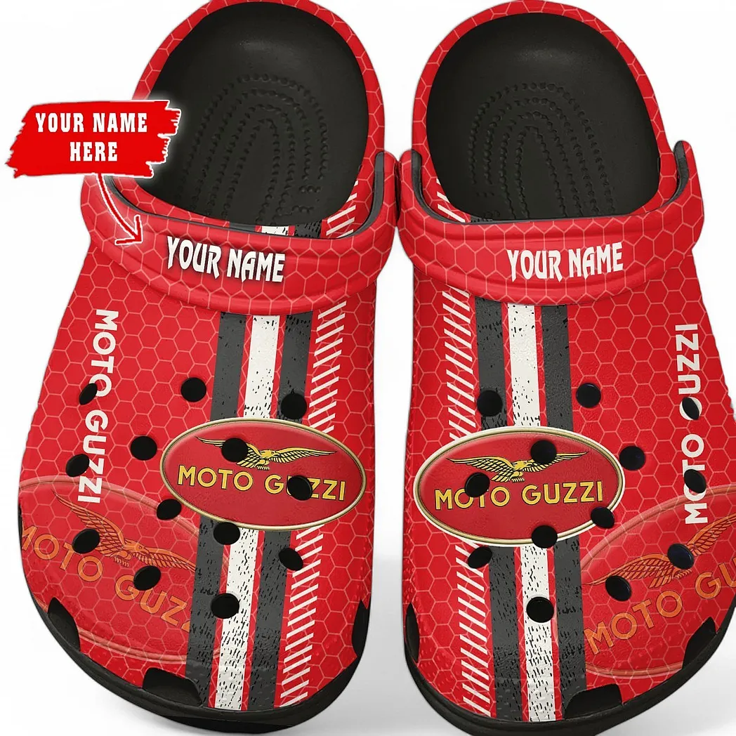 moto guzzi crocs shoes gift for moto guzzi lovers birthday gift for husband boyfriend car82022025634 black qnuw1