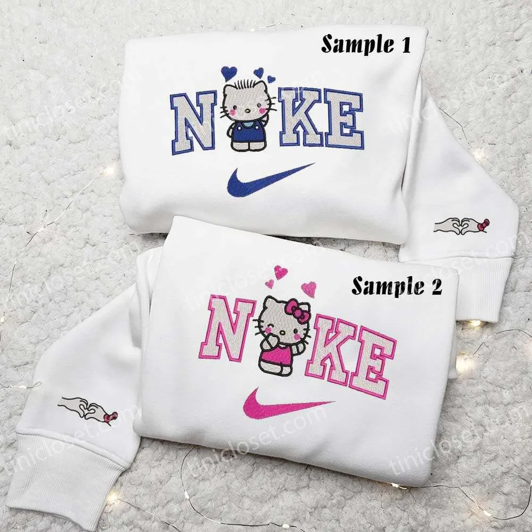 Nezuko und Zenitsu x Nike besticken Hemd, besticken Sweatshirt, modischer Stil für Paare nezuko und zenitsu x nike besticken hemd besticken sweatshirt modischer stil fr paare dygg1