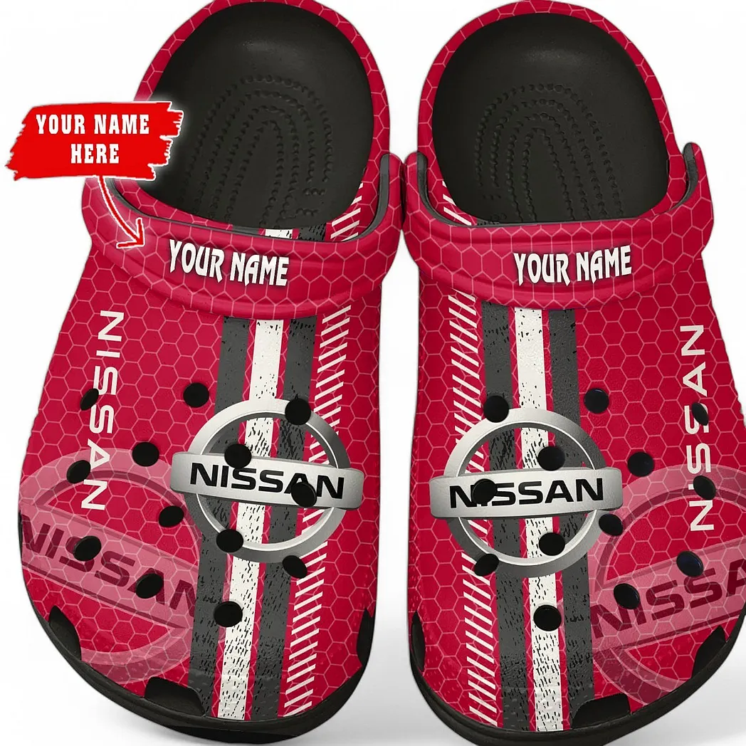 nissan crocs shoes gift for nissan lovers birthday gift for husband boyfriend car82022025637 black