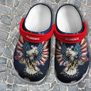 nurse eagle america flag crocs zfbnc