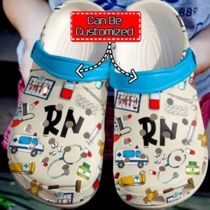 nurse rn pattern crocs crocs clog rv9wt
