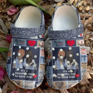 nurse save lives crocs classic clogs 17rd5
