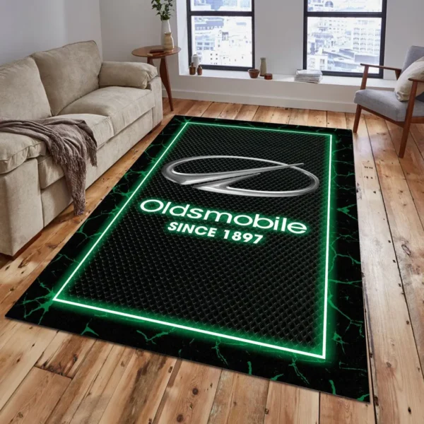 oldsmobile rug gift for oldsmobile lovers gift for him husband boyfriend car5202192561 green jpi6y