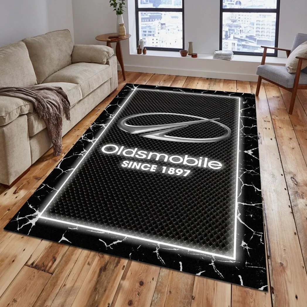 oldsmobile rug gift for oldsmobile lovers gift for him husband boyfriend car5202192561 grey rmgin