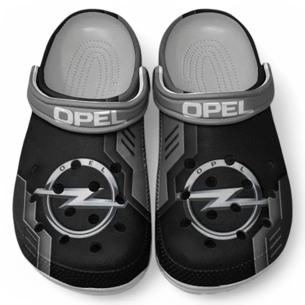 Opel Crocs Clogs Männer Frauen, Geschenk für Opel Fan CAR185031525272 - Grau