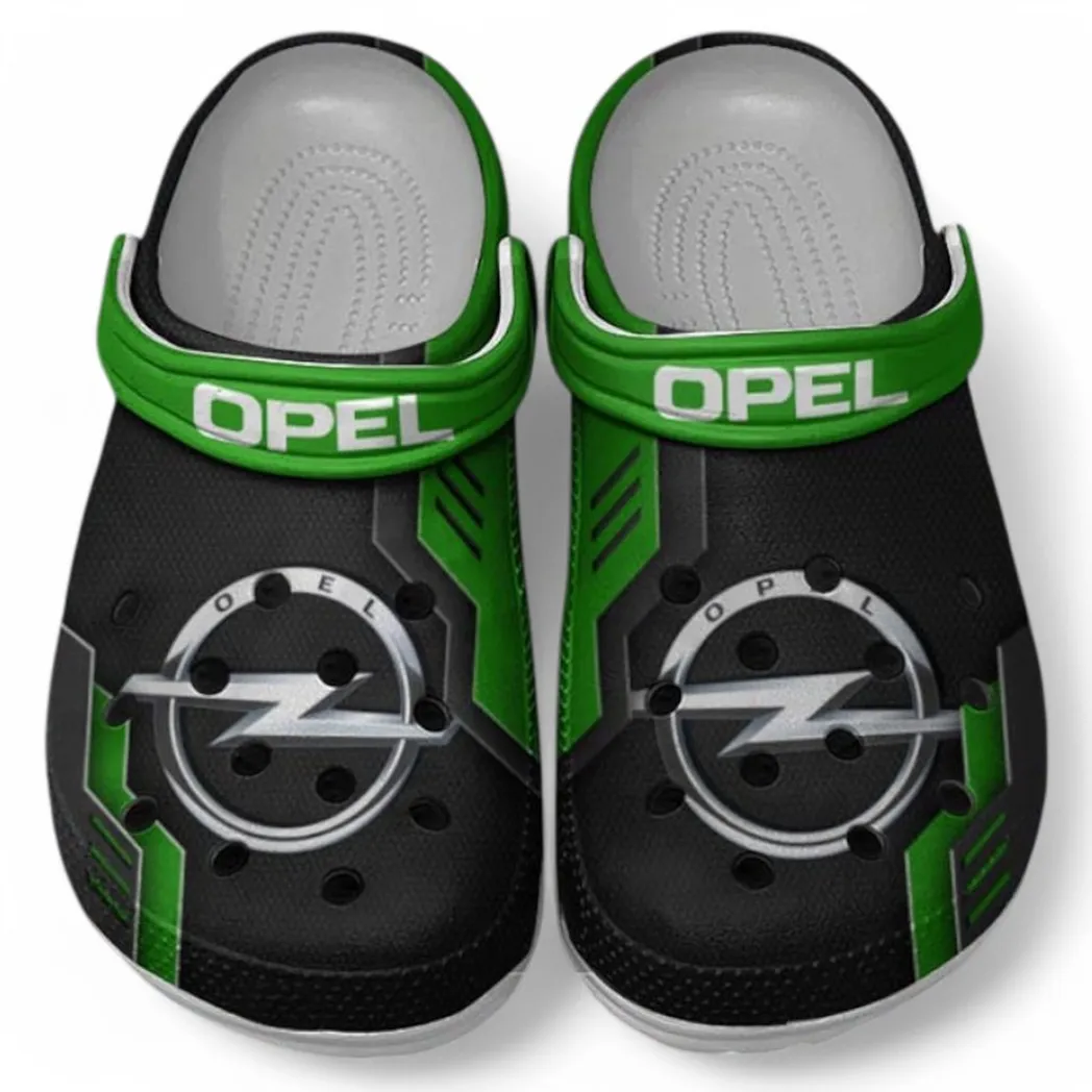 Opel Crocs Clogs Männer Frauen, Geschenk für Opel Fan CAR185031525272 - Grün