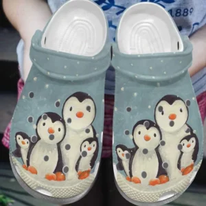 penguin happy family crocs personalized crocs classic clogs 8x3uf