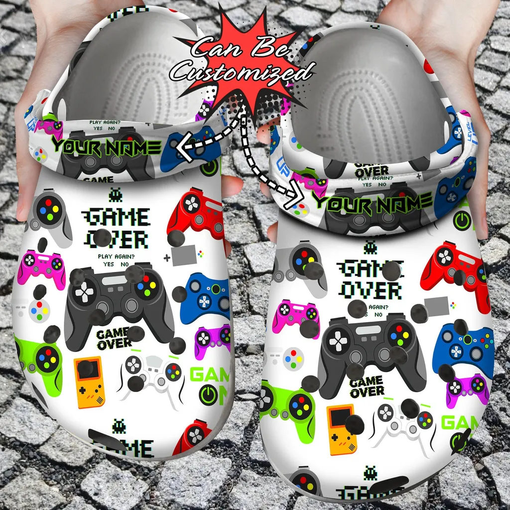 personalized-gaming-controller-game-over-crocs-clog-sb6uq.webp personalized gaming controller game over crocs clog sb6uq