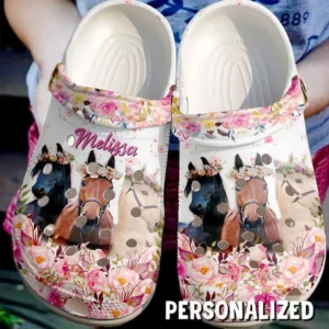 personalized life is better with horses crocs clog 0weg2
