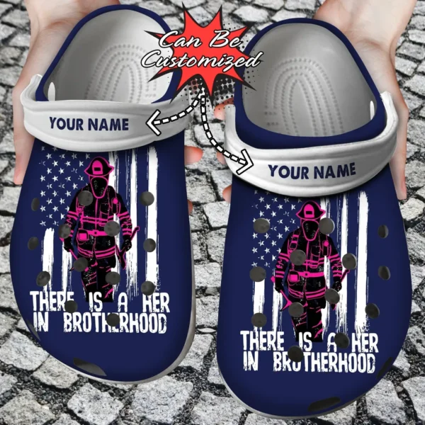 personalized there is a her in brotherhood crocs clog flgnj