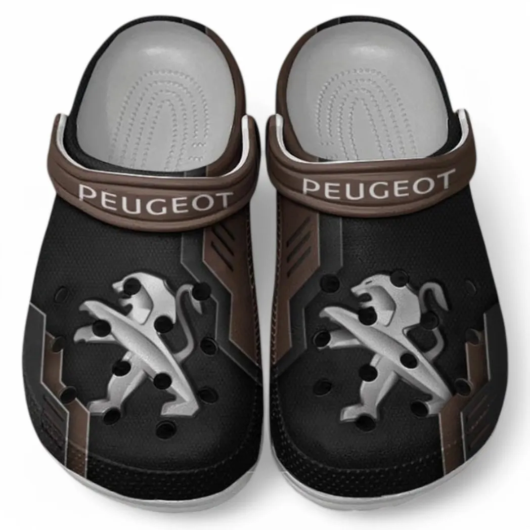 Peugeot Crocs Clogs Männer Frauen, Geschenk für Peugeot Fan CAR185031525280 - Braun