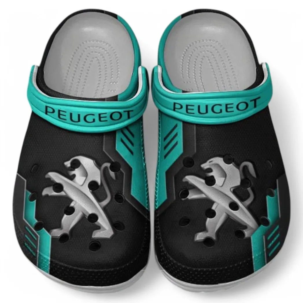 Peugeot Crocs Clogs Männer Frauen, Geschenk für Peugeot Fan CAR185031525280 - Cyan