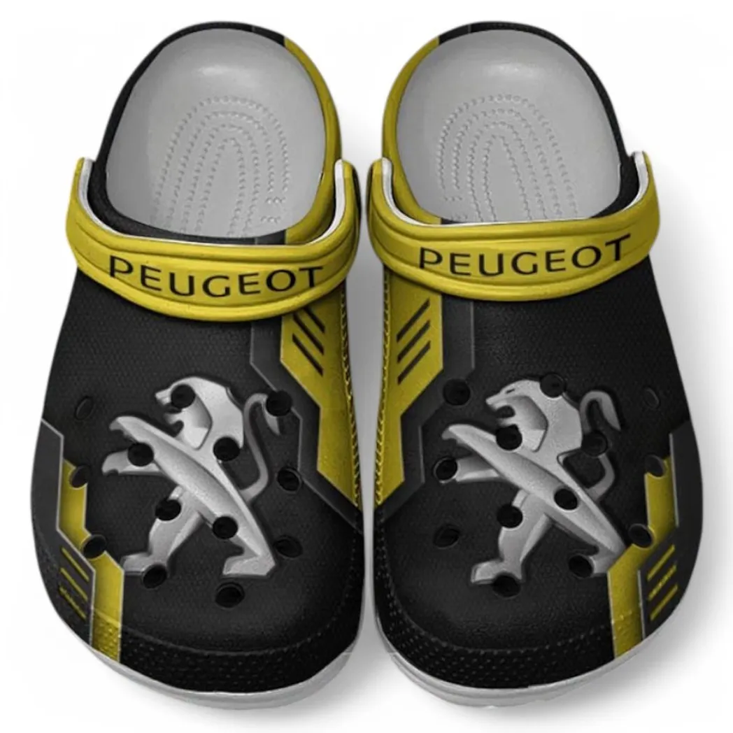 Peugeot Crocs Clogs Männer Frauen, Geschenk für Peugeot Fan CAR185031525280 - Gelb