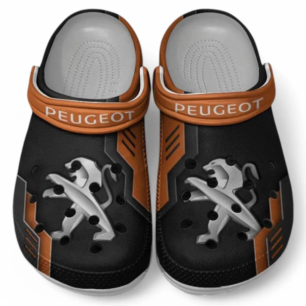 Peugeot Crocs Clogs Männer Frauen, Geschenk für Peugeot Fan CAR185031525280 - Orange