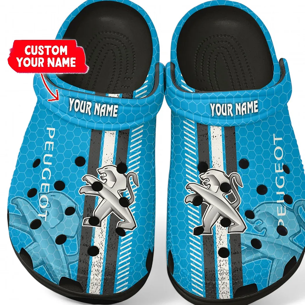 peugeot crocs shoes gift for peugeot lovers birthday gift for husband boyfriend car82022025640 black