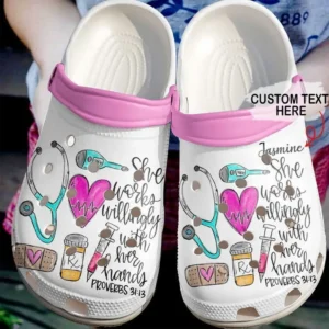 pharmacy personalized peace love crocs classic clogs rebnb