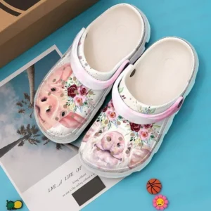 pig floral crocs classic clogs 3aieu