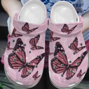 pink butterfly bling crocs classic clogs 2rnhj