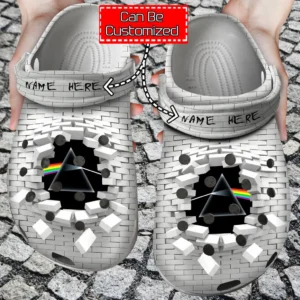 pink floyd galaxy dark side of the moon prism rainbow unique gifts crocs personalized rock crocs aqawi