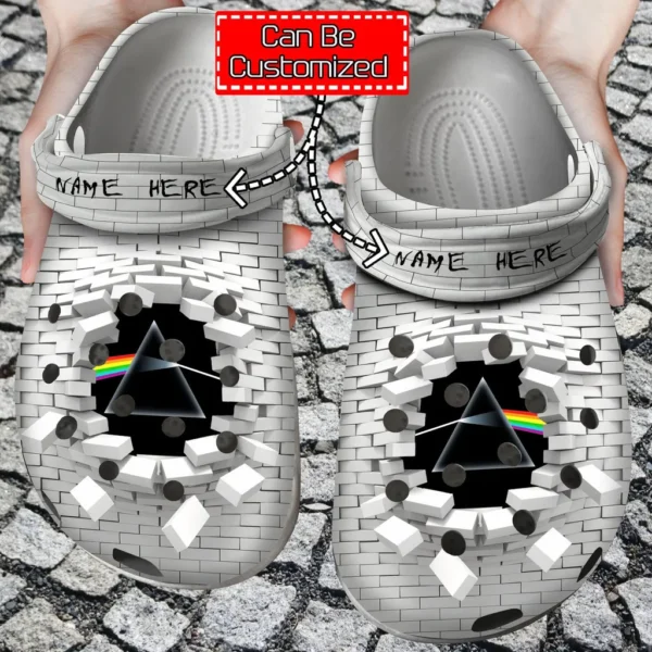 pink floyd galaxy dark side of the moon prism rainbow unique gifts crocs personalized rock crocs aqawi