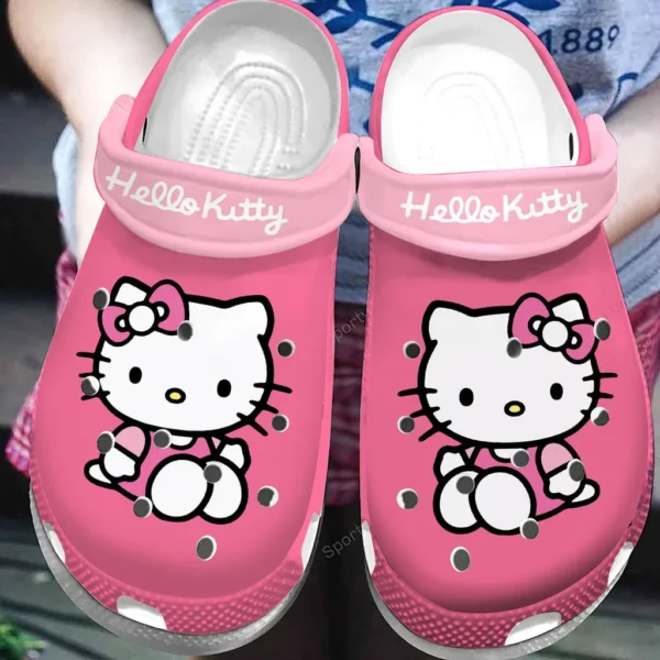 pink hello kitty so cute clogs yurnp