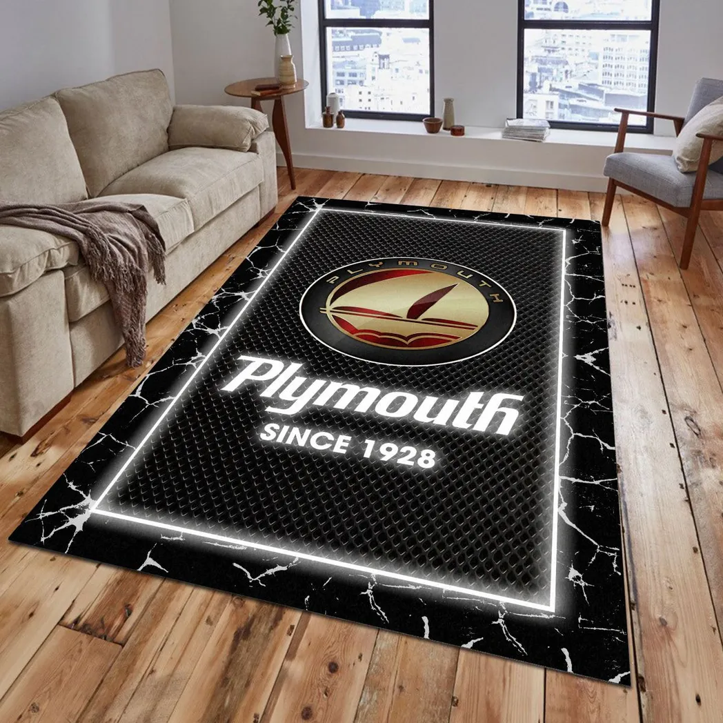 plymouth rug gift for plymouth lovers gift for him husband boyfriend car5202192565 grey r1d8f